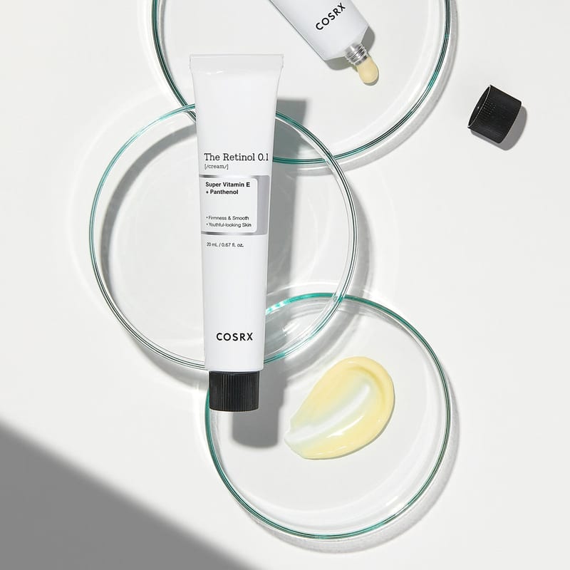 COSRX The Retinol 0.1 Cream 20mL professional product photo ready to upload to shopify