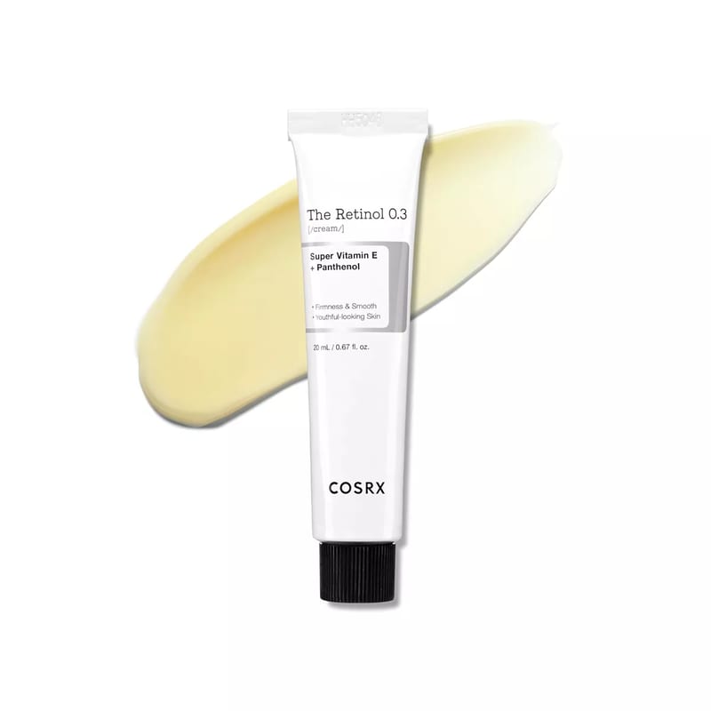COSRX The Retinol 0.3 Cream 20 mL professional product photo ready to upload to shopify