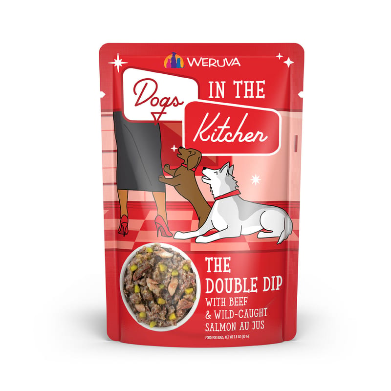 Dogs in the Kitchen The Double Dip 2.8oz Pouch professional product photo ready to upload to shopify