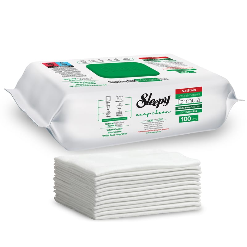 Douglas 100 Easi Wipes professional product photo ready to upload to shopify