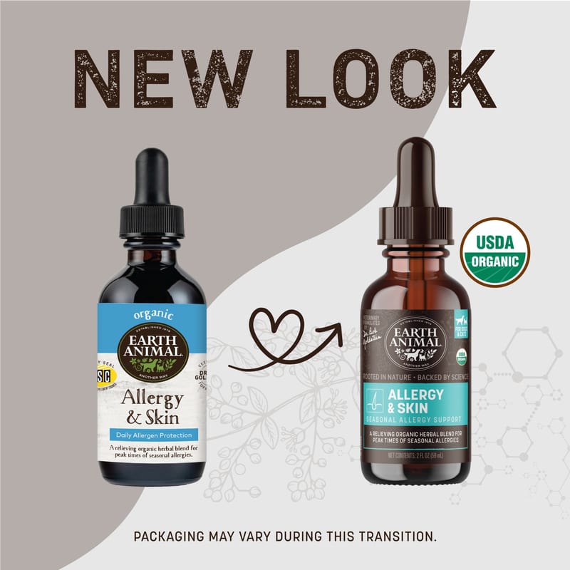EARTH ANIMAL Dog Allergy & Skin 2oz professional product photo ready to upload to shopify