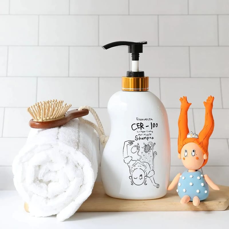 Elizavecca Collagen Coating Hair Muscle Shampoo 500ml professional product photo ready to upload to shopify