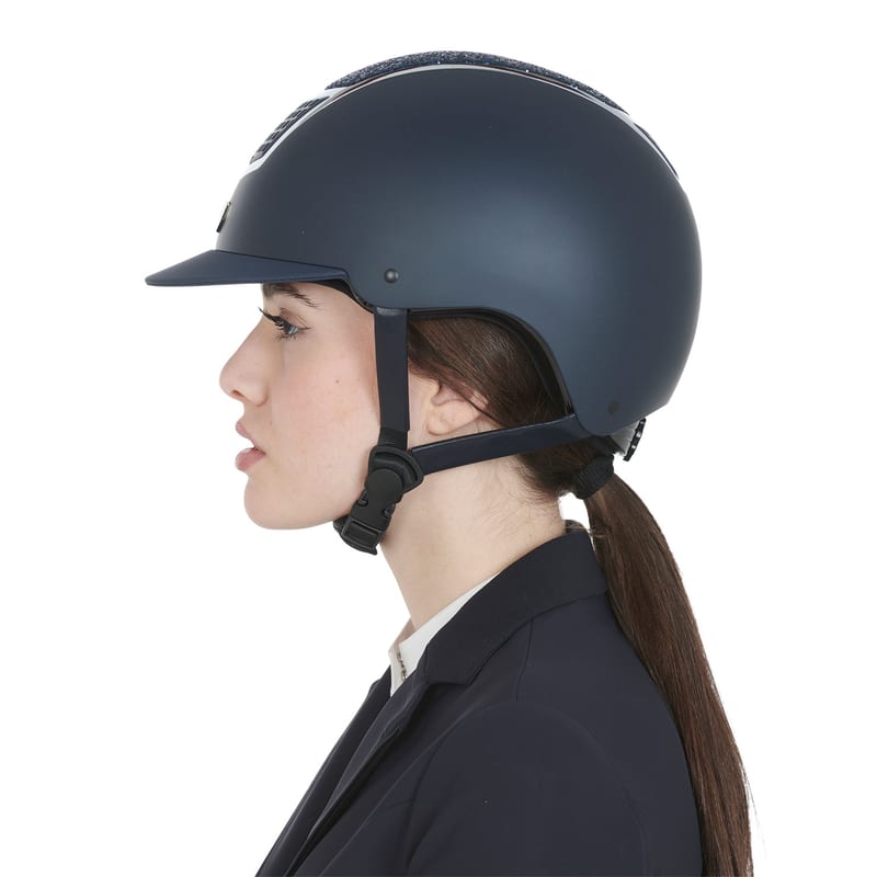 Equestro Modello Eclipse Stone Matt Riding Hat professional product photo ready to upload to shopify