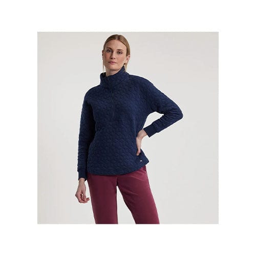 FIG Freya 1/2 Zip Long Quilted Sweater professional product photo ready to upload to shopify