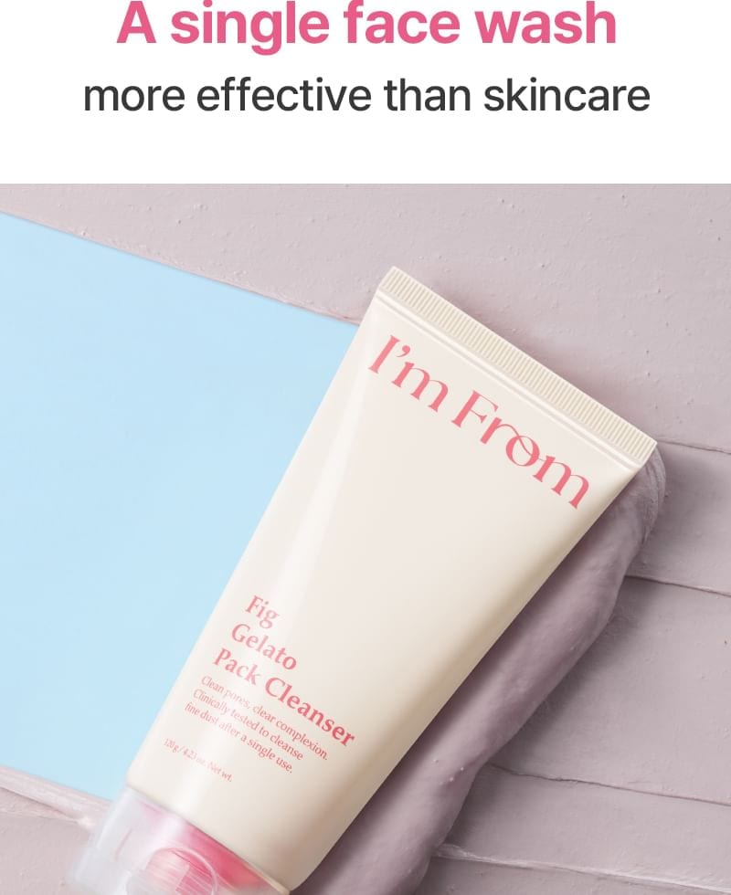 Fig Gelato Pack Cleanser 120g professional product photo ready to upload to shopify