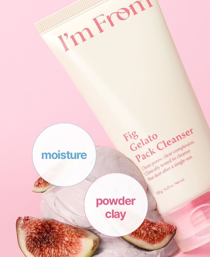 Fig Gelato Pack Cleanser 120g professional product photo ready to upload to shopify