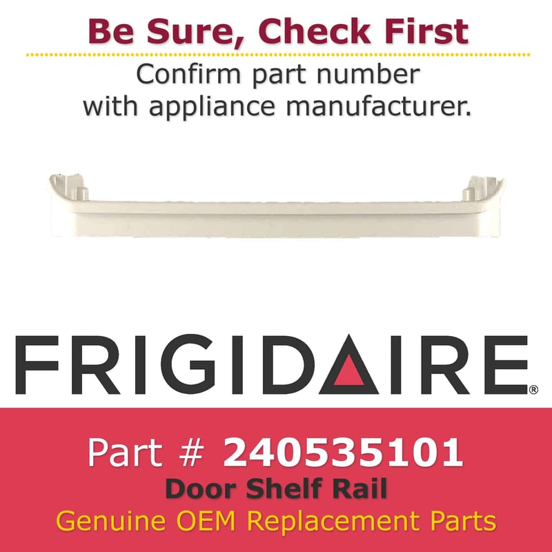 Frigidaire Door Rack White professional product photo ready to upload to shopify