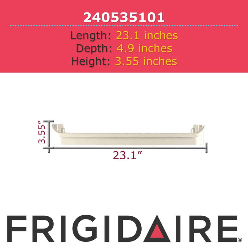 Frigidaire Door Rack White professional product photo ready to upload to shopify