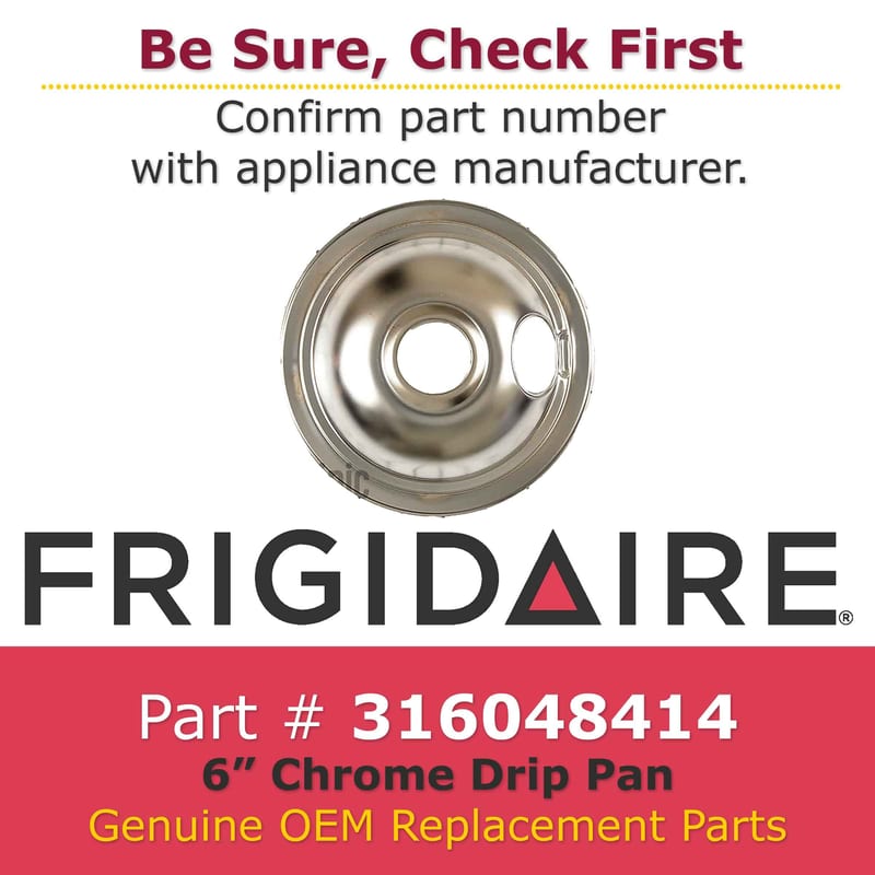 Frigidaire Chrome Pan, 6 inches professional product photo ready to upload to shopify
