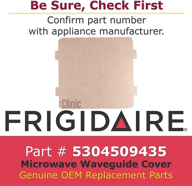 Frigidaire Microwave Waveguide Cover professional product photo ready to upload to shopify