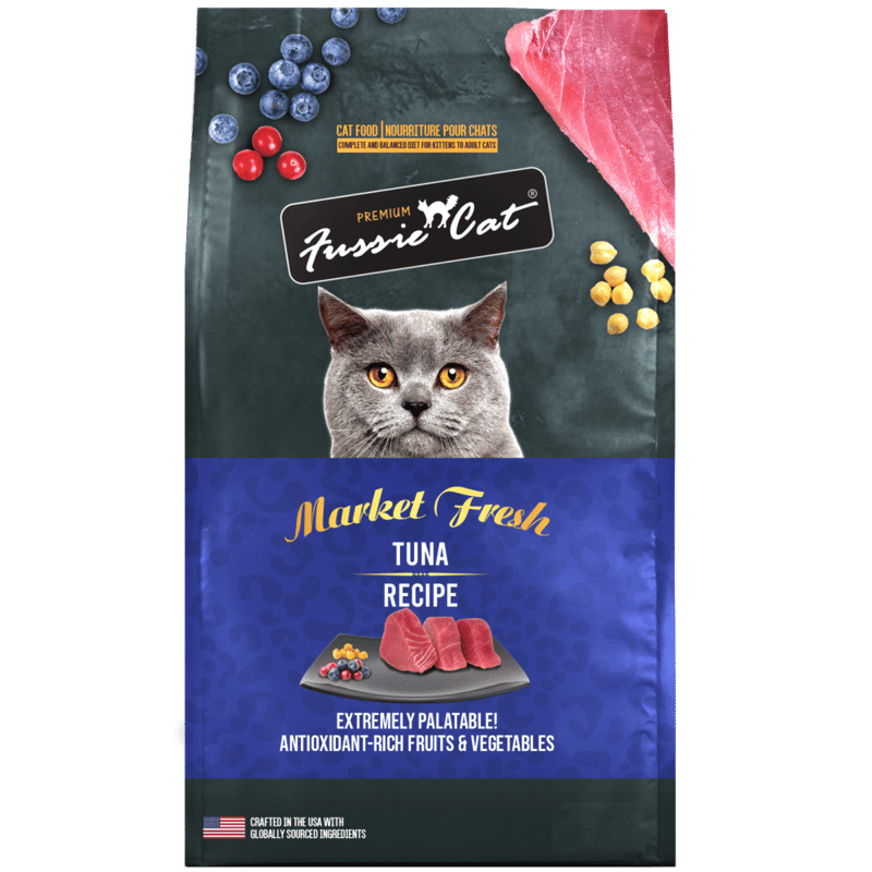 FUSSIE CAT Market Fresh Tuna Dry Food professional product photo ready to upload to shopify