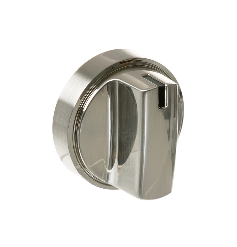 GE WB03X29300 Knob Assembly Stainless Steel professional product photo ready to upload to shopify