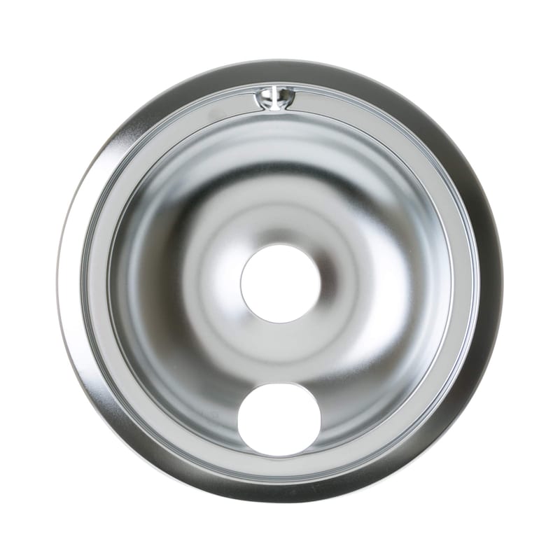 GE 8 Inch Chrome Burner Bowl professional product photo ready to upload to shopify