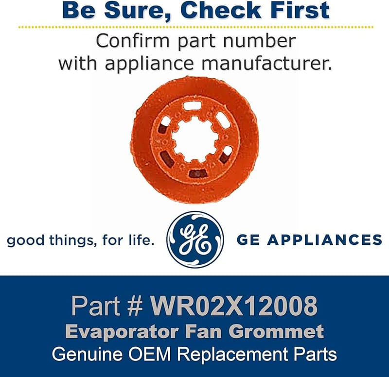 GE GROMMET EVAP FAN professional product photo ready to upload to shopify