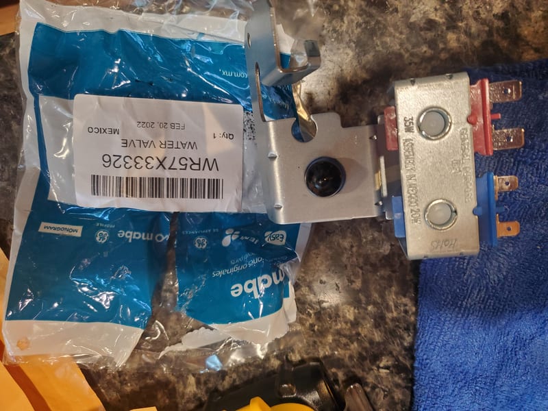 GE Water Valve with Guard professional product photo ready to upload to shopify