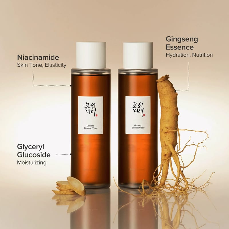 Ginseng Essence Water 150ml professional product photo ready to upload to shopify