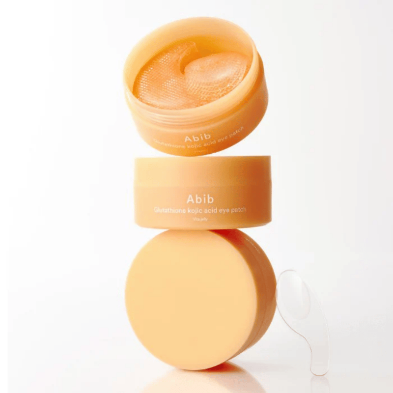 GLUTATHIONE KOJIC ACID EYE PATCH VITA JELLY 90g 60ea professional product photo ready to upload to shopify