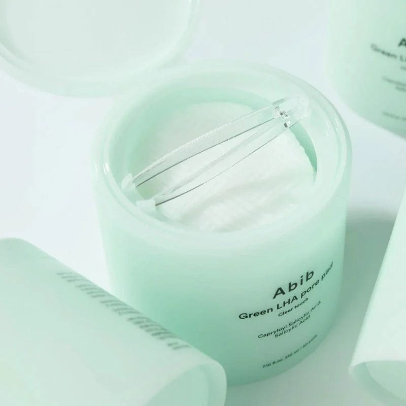 Green LHA Pore Pad Clear Touch 210ml / 60pads professional product photo ready to upload to shopify