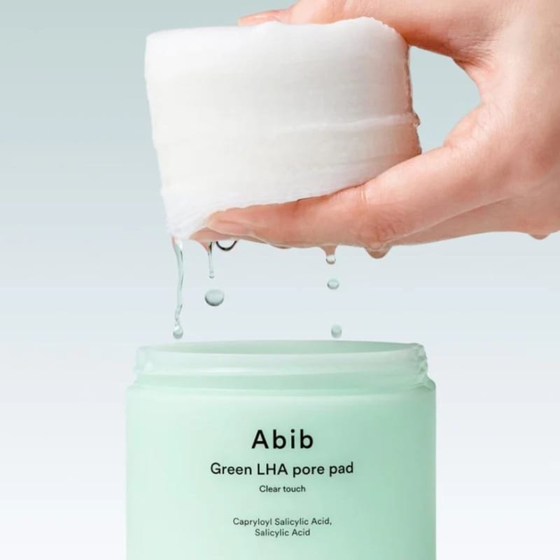 Green LHA Pore Pad Clear Touch 210ml / 60pads professional product photo ready to upload to shopify