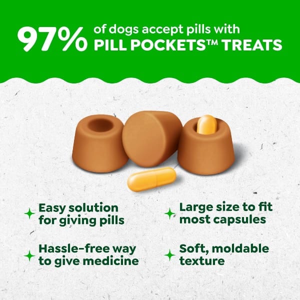 GREENIES Pill Pockets for Dogs Peanut Butter Flavour professional product photo ready to upload to shopify