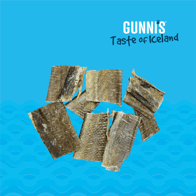 GUNNI'S Dog Cod Skin Chips 9 oz professional product photo ready to upload to shopify