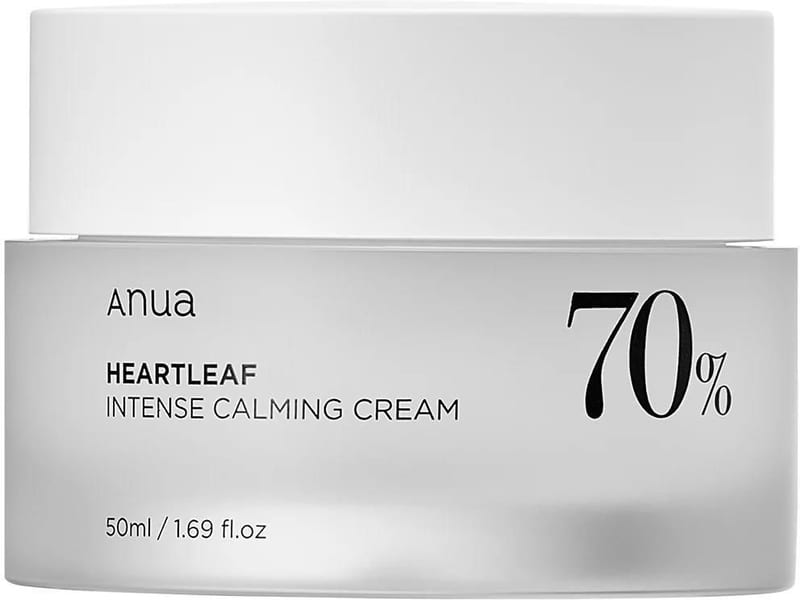 HEARTLEAF 70 INTENSE CALMING CREAM 50ml professional product photo ready to upload to shopify