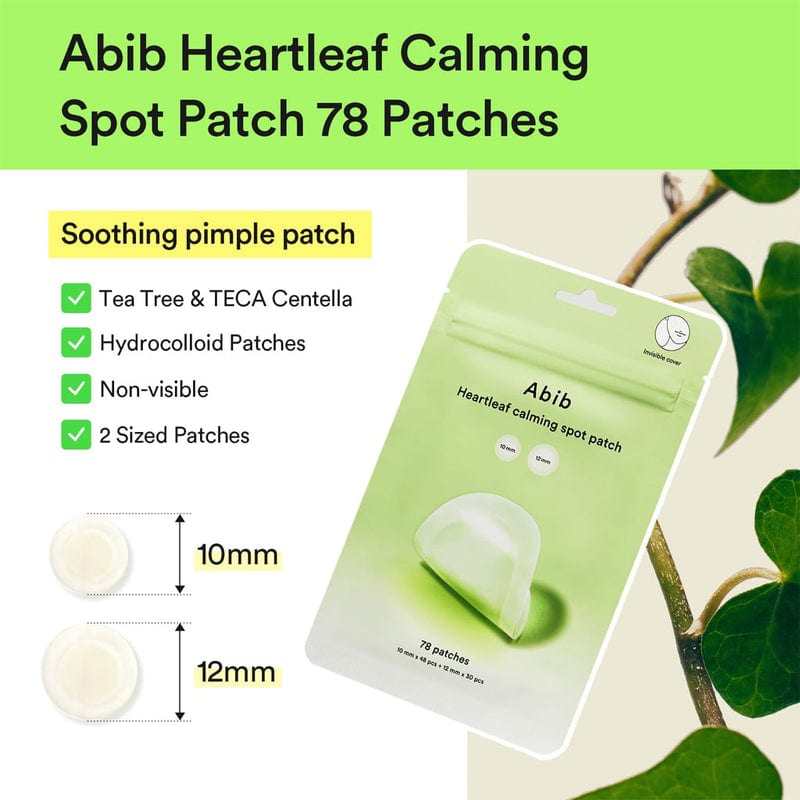 HEARTLEAF CALMING SPOT PATCH 78PCS professional product photo ready to upload to shopify
