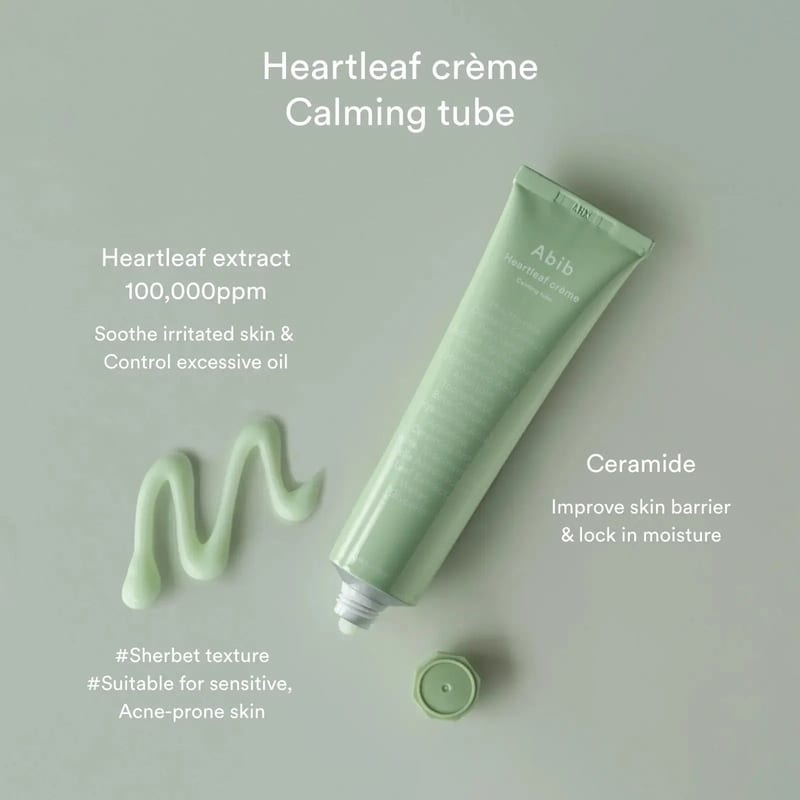 Heartleaf Cream Calming 75ml professional product photo ready to upload to shopify