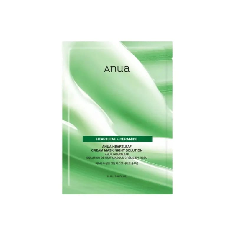 HEARTLEAF CREAM SHEET MASK NIGHT SOLUTION 25ml professional product photo ready to upload to shopify