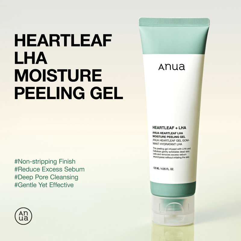 HEARTLEAF LHA MOISTURE PEELING GEL 120ml professional product photo ready to upload to shopify