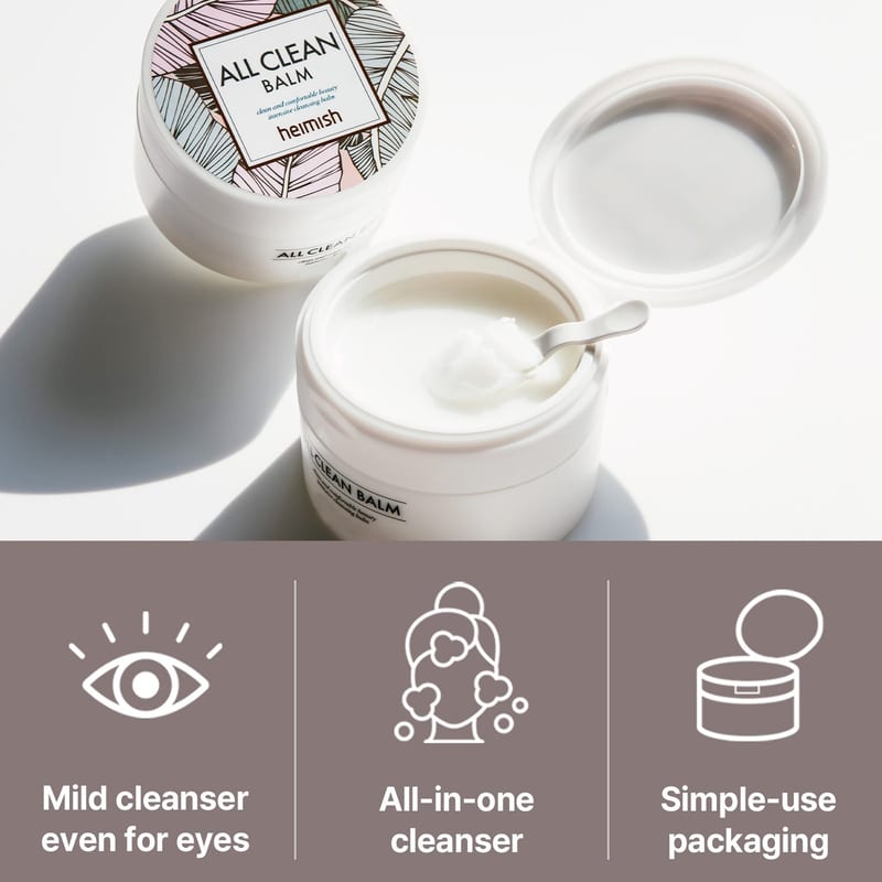 Heimish All Clean Makeup Remover professional product photo ready to upload to shopify