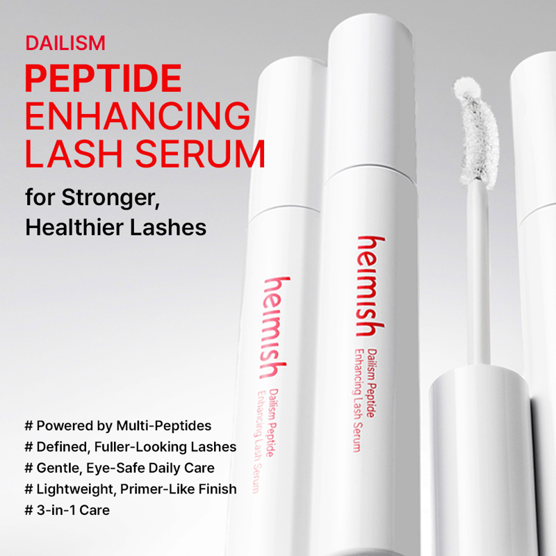Heimish Dailism Peptide Enhancing Lash Serum professional product photo ready to upload to shopify