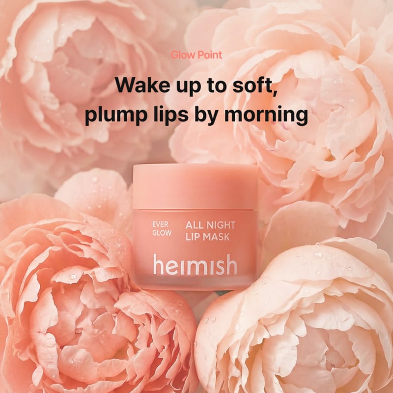 Heimish Ever Glow All Night Lip Mask professional product photo ready to upload to shopify