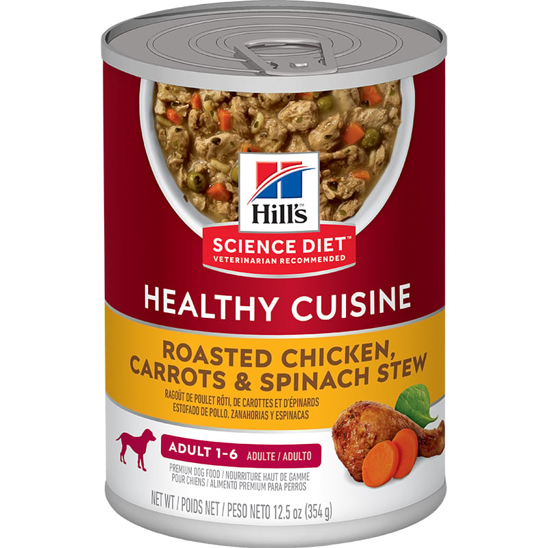 Hill's Science Diet Dog Adult Chicken & Carrot Stew Wet Food professional product photo ready to upload to shopify