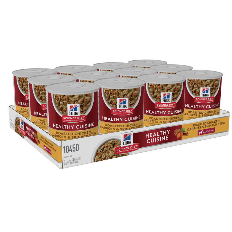 Hill's Science Diet Dog Adult Chicken & Carrot Stew Wet Food professional product photo ready to upload to shopify