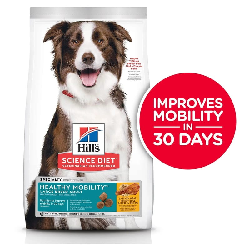 Hill's Science Diet Dog Adult Healthy Mobility Large Breed Dry Food professional product photo ready to upload to shopify