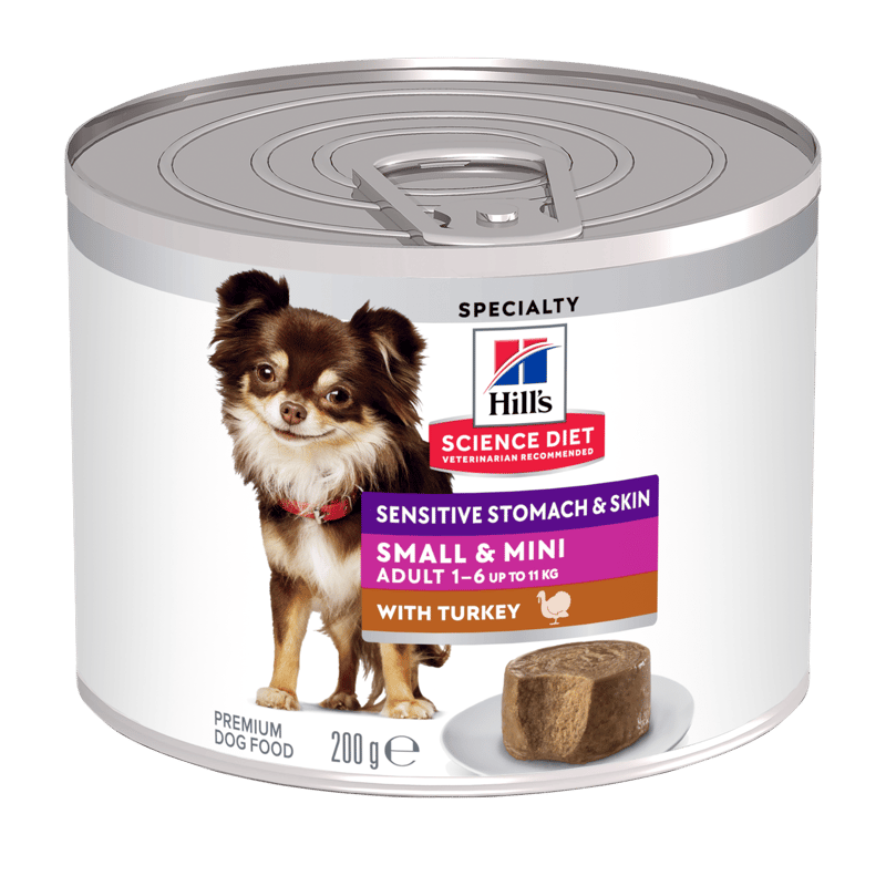 Hill's Science Diet Dog Sensitive Stomach & Skin Small & Mini Wet Food professional product photo ready to upload to shopify