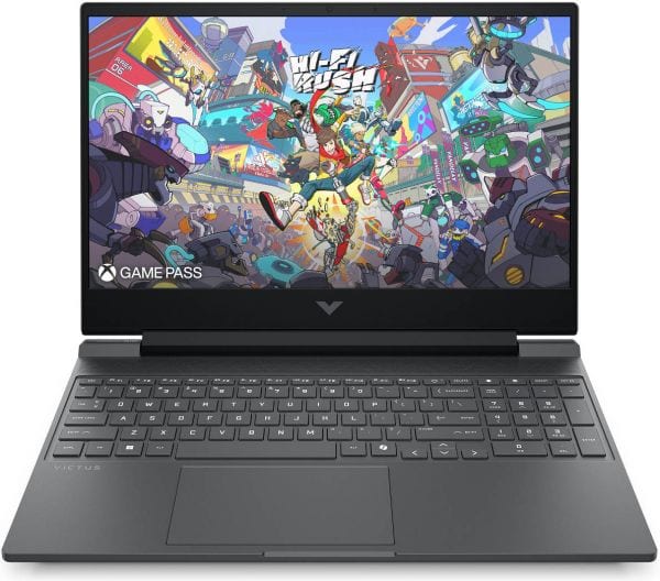 HP Victus Laptop 512GB AMD Ryzen 7 7445H 16GB RAM professional product photo ready to upload to shopify