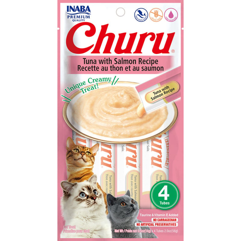 Inaba Cat Churu Puree Tuna with Salmon 56g professional product photo ready to upload to shopify