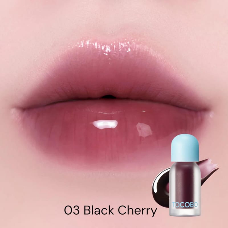 Juicy Berry Plumbing Lip Oil – Black Cherry professional product photo ready to upload to shopify