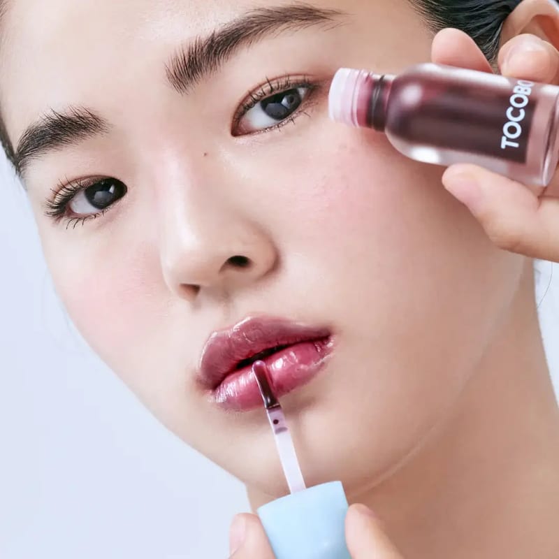 Juicy Berry Plumbing Lip Oil – Black Cherry professional product photo ready to upload to shopify