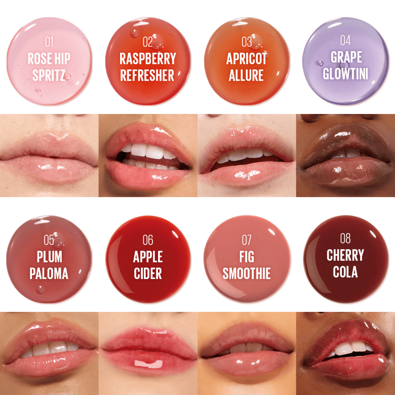 Juicy Glass Lip Oil professional product photo ready to upload to shopify