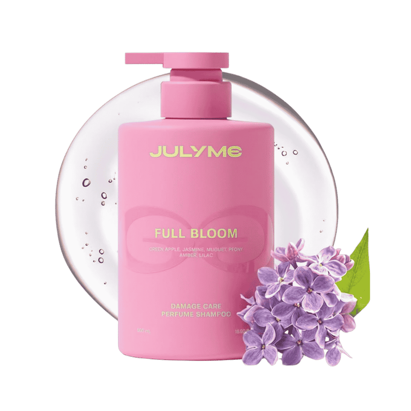 JULYME Damage Care Perfume Shampoo Full Bloom 500ml professional product photo ready to upload to shopify