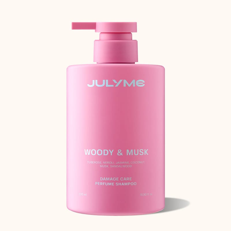 JULYME Damage Care Perfume Shampoo Woody&Musk 500ml professional product photo ready to upload to shopify