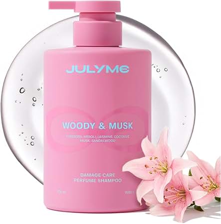 JULYME Damage Care Perfume Shampoo Woody&Musk 500ml professional product photo ready to upload to shopify