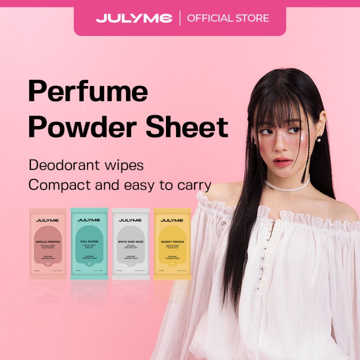 JULYME PERFUME POWDER SHEET FULL BLOOM 20 sheets professional product photo ready to upload to shopify