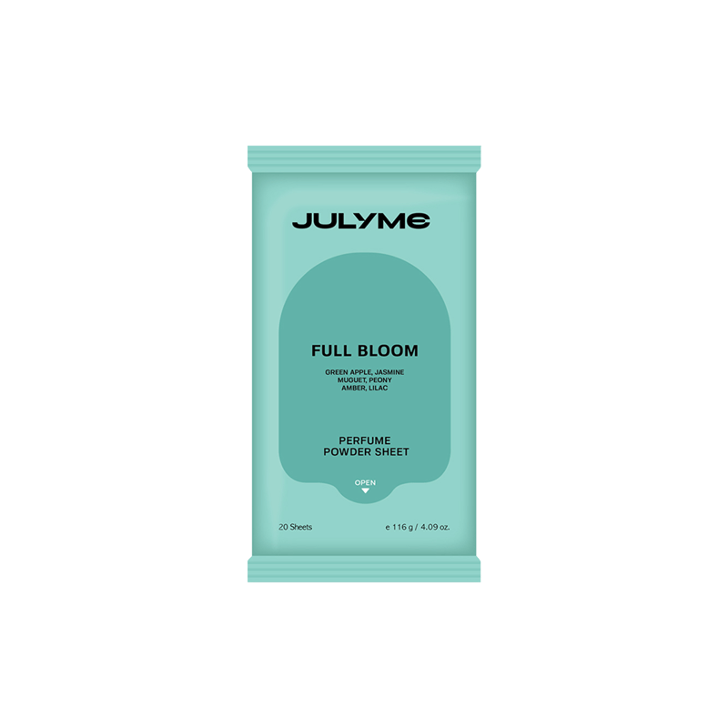 JULYME PERFUME POWDER SHEET FULL BLOOM 20 sheets professional product photo ready to upload to shopify