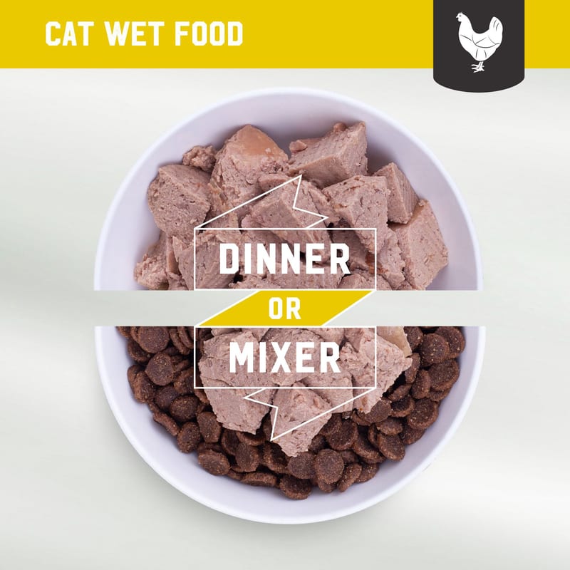 Kiwi Kitchens Cat Chicken Dinner 85g professional product photo ready to upload to shopify