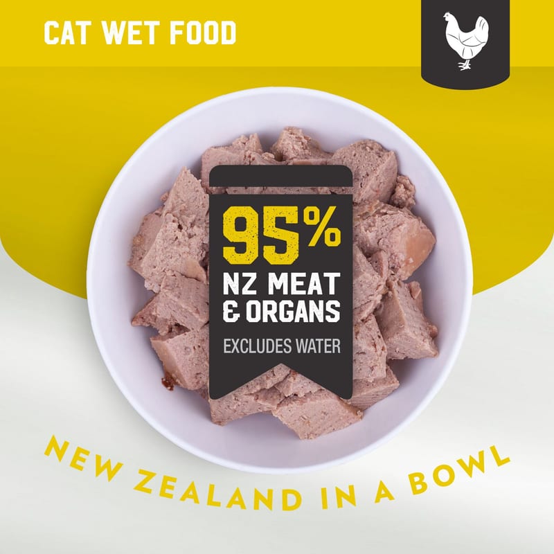 Kiwi Kitchens Cat Chicken Dinner 85g professional product photo ready to upload to shopify