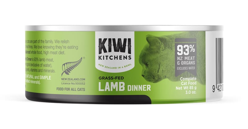 Kiwi Kitchens Cat Lamb Dinner 85g professional product photo ready to upload to shopify